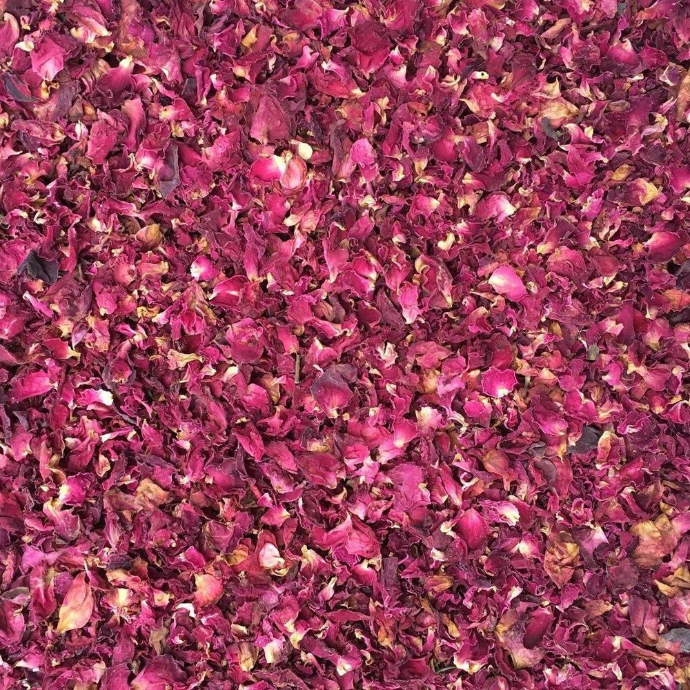 Organic Way Rose Petals Dried - Organic, Kosher & USDA Certified
